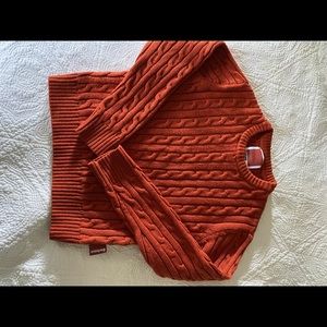 Kids Barbour Cable Sweater in Pantone